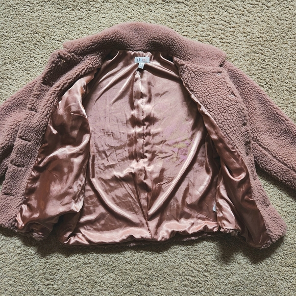 Denim+Company Sherpa Jacket Size M Color Mauve - Picture 7 of 15